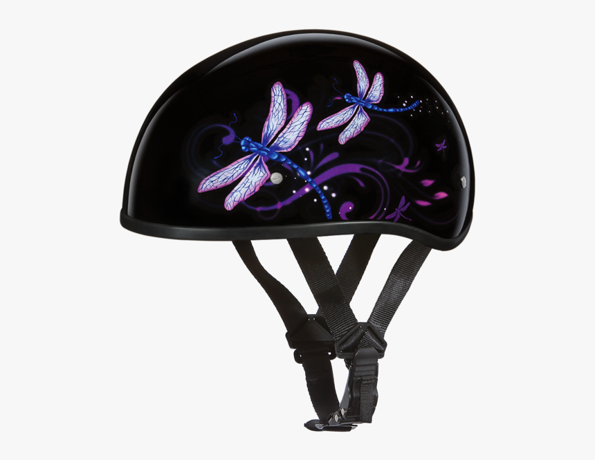 Daytona Helmets Motorcycle Half Helmet Skull Cap- Dragonfly - Daytona Carbon Fiber Helmets, HD Png Download, Free Download