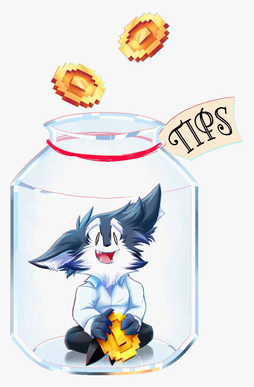 Tip Jar Weasyl - Furry In A Jar, HD Png Download, Free Download