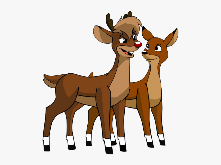 Rudolph And Zoey - Rudolph The Red Nosed Reindeer Anime, HD Png Download, Free Download