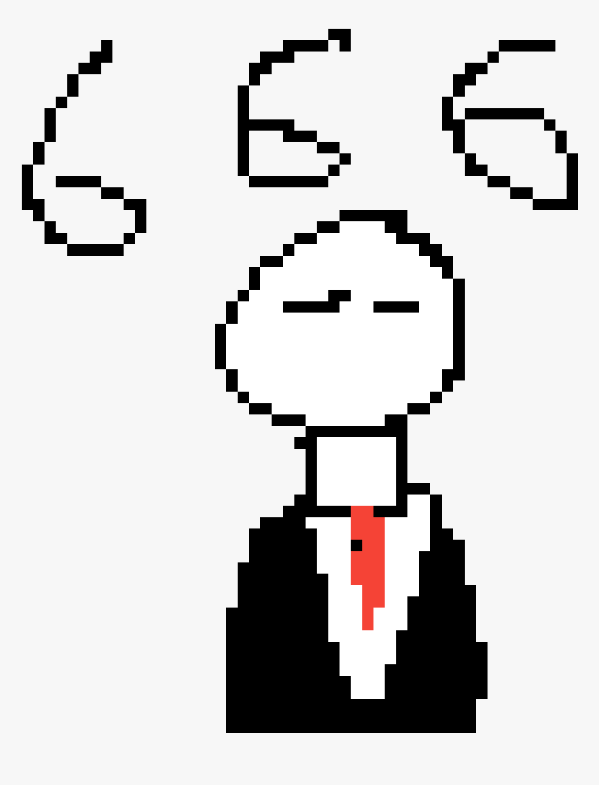 Slender Man V1 - Beach Ball Pixel Art, HD Png Download, Free Download