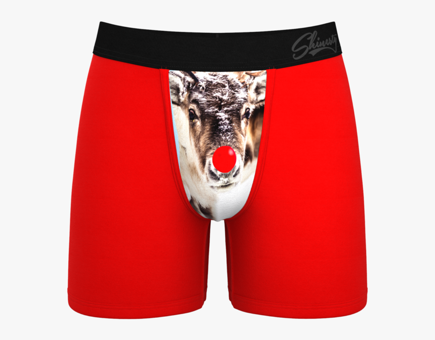 Men"s Red Reindeer Ball Hammock Boxer Briefs - Reindeer Boxers, HD Png Download, Free Download