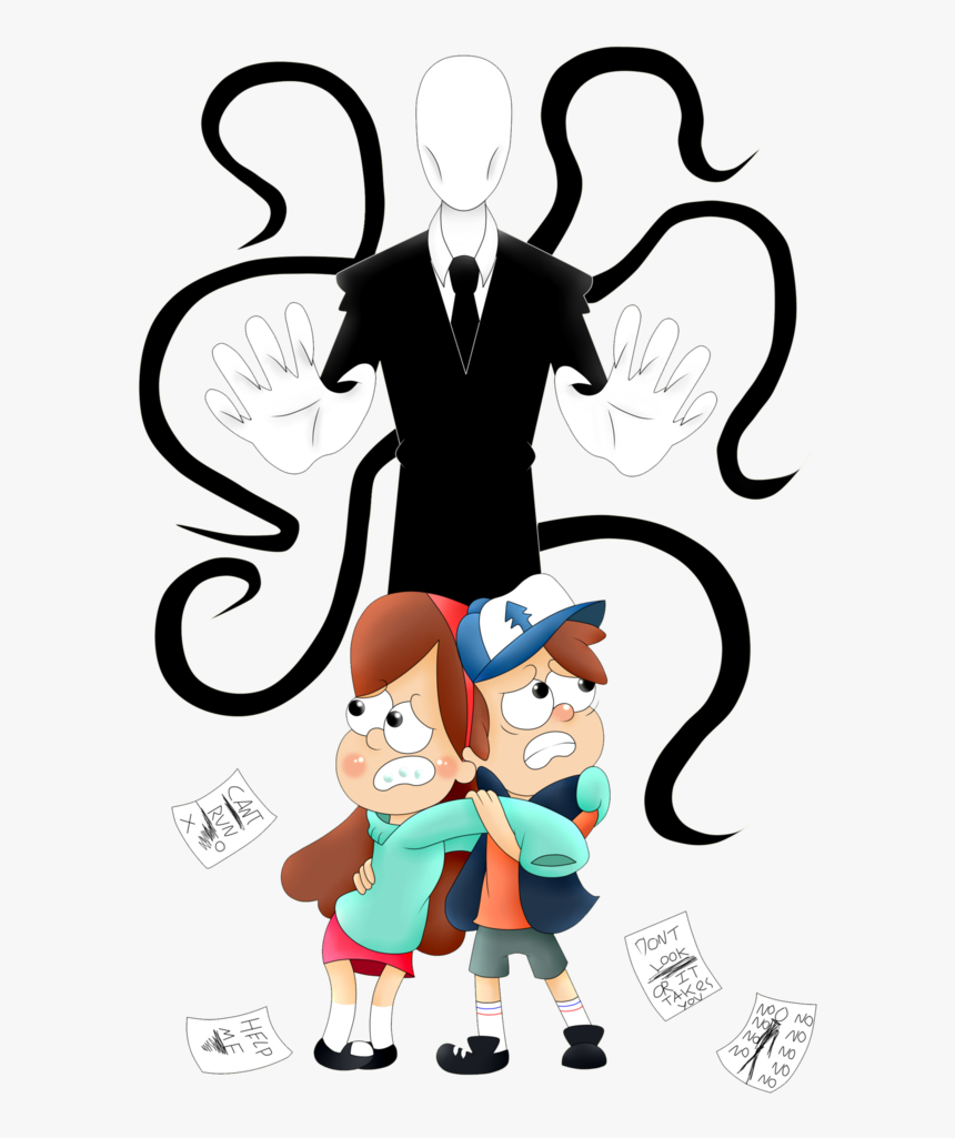 Slender Man Clipart Gravity Falls - Slenderman Vs Gravity Falls, HD Png Download, Free Download