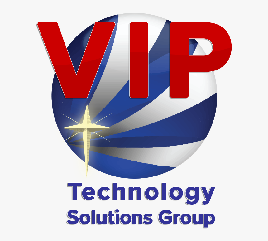 Vip Technology Solutions Group Stylized Logo And Name - Graphic Design, HD Png Download, Free Download