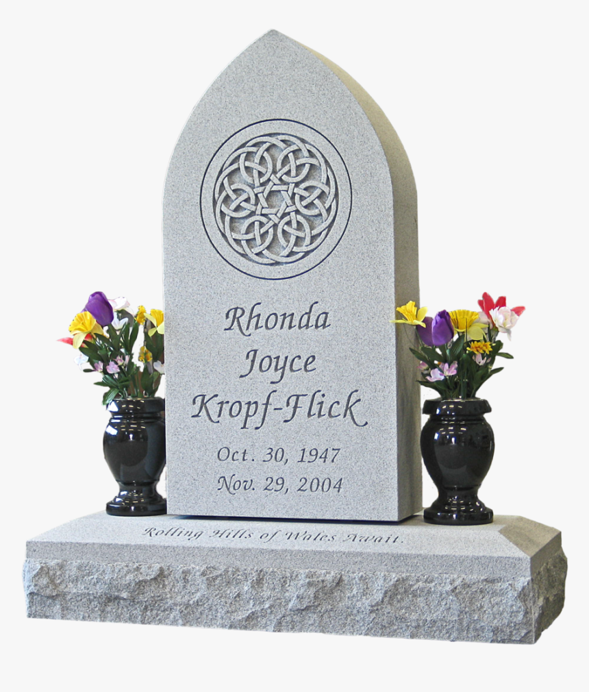 Gravestone Mounument Png - Celtic Designs Headstone, Transparent Png, Free Download