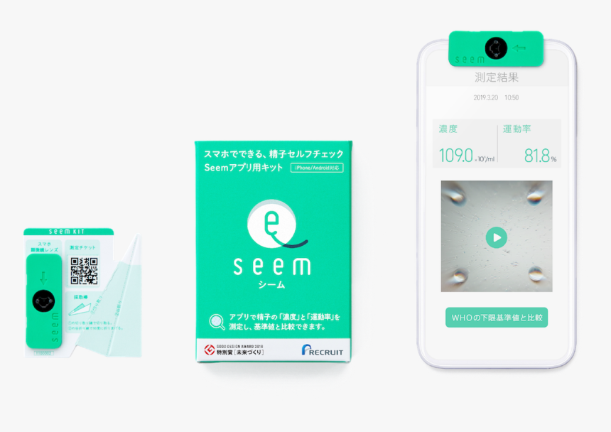 Sperm Self-check Kit & Smartphone App, "seem" - Smartphone, HD Png Download, Free Download