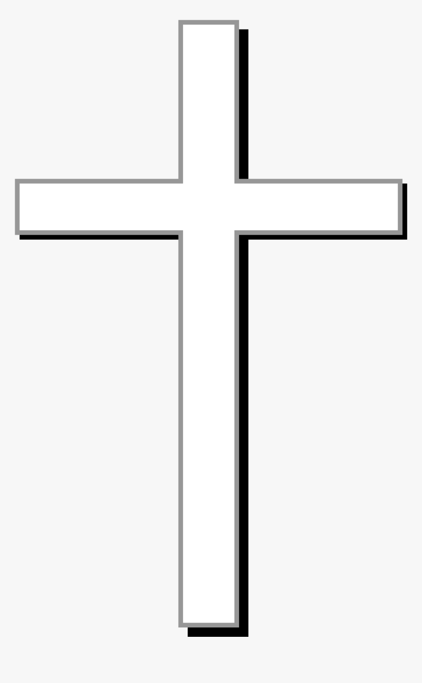 Gravestone Clipart Printable - White Christian Cross Png, Transparent Png, Free Download