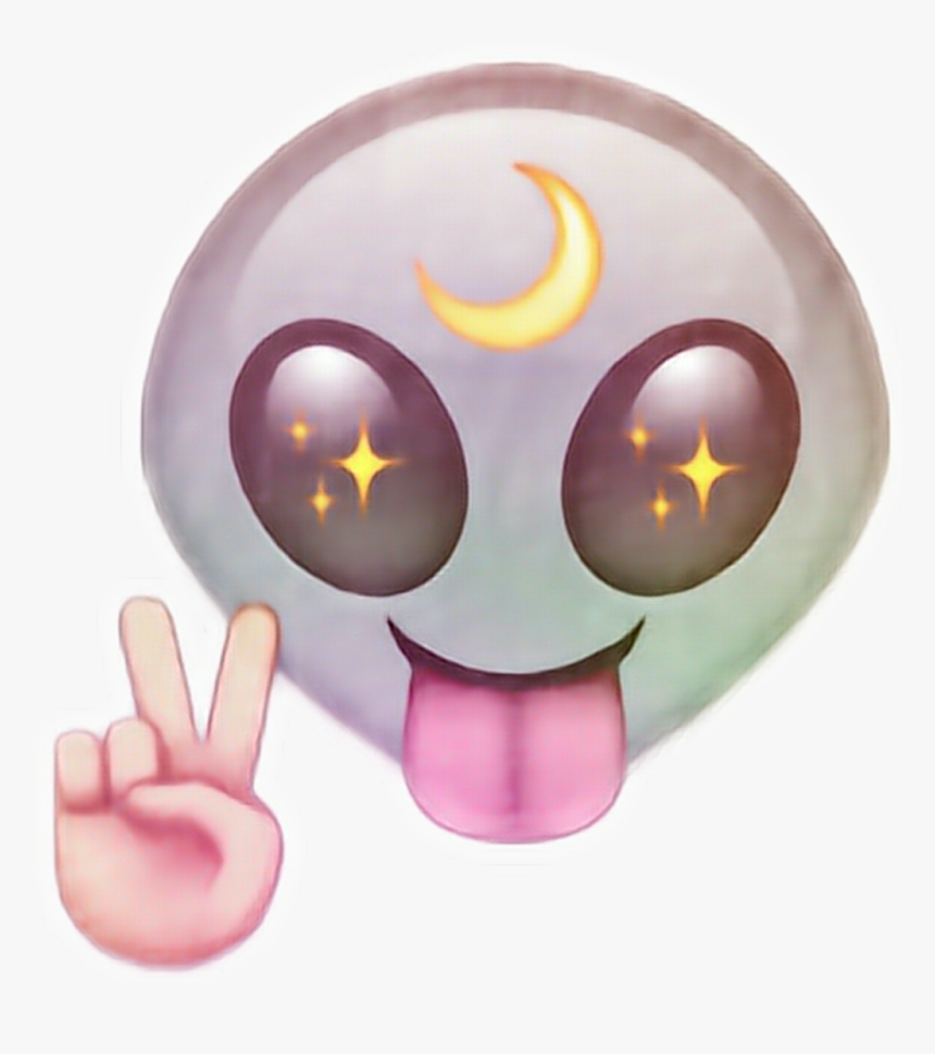 Transparent Moon Emoji Png - Alien Png Emoji, Png Download, Free Download