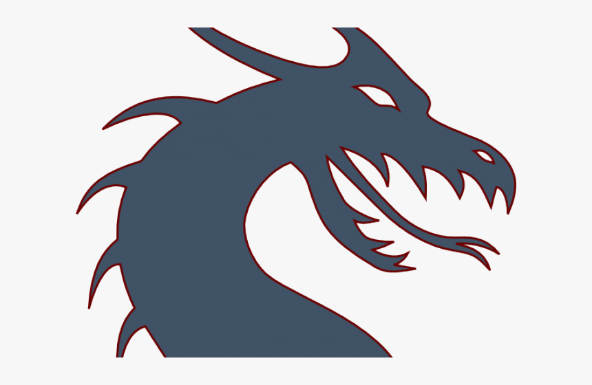 Blue Dragon Clipart Design - Dragon Black And White, HD Png Download, Free Download