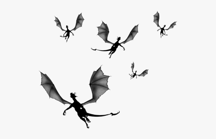 Game Of Thrones Flying Dragon Clipart Silhouettes Image - Game Of Thrones Dragon Silhouette, HD Png Download, Free Download