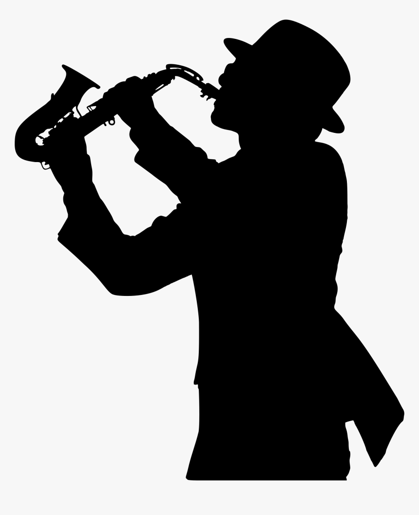 Saxophone Player Silhouette Clip Arts - Saxophone Player Clip Art, HD Png Download, Free Download