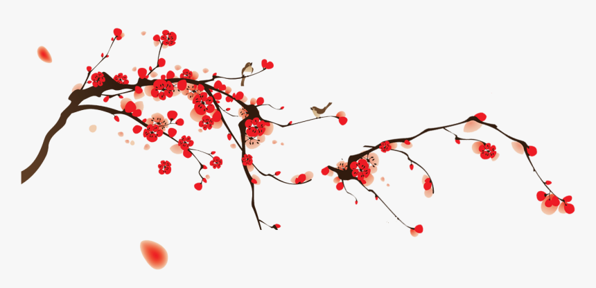 Cherry Blossom Png Free Vector Download - Red Cherry Blossom Png, Transparent Png, Free Download