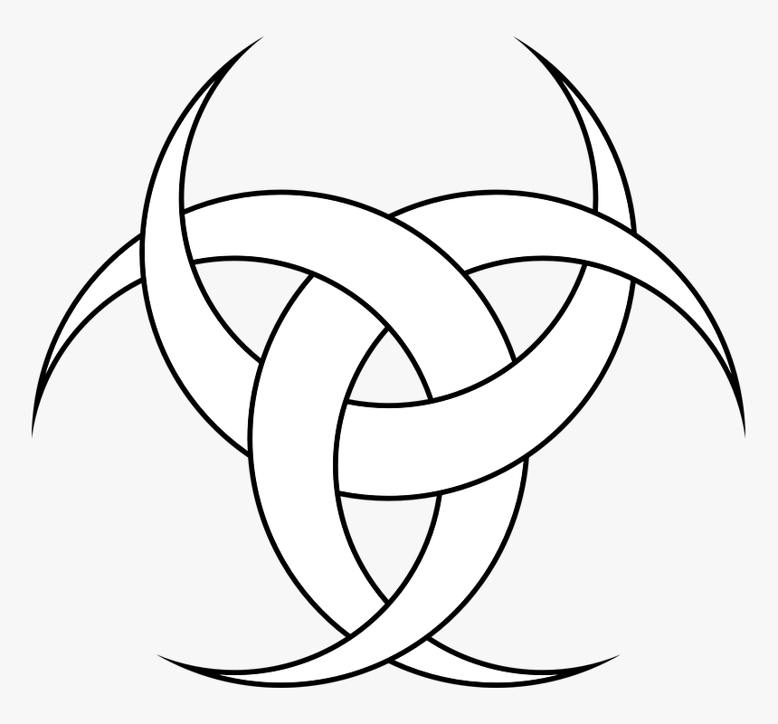 Tattoo, Three, Moon, Crescents, Symbol, Celtic - Simbolo De Tres Lunas, HD Png Download, Free Download