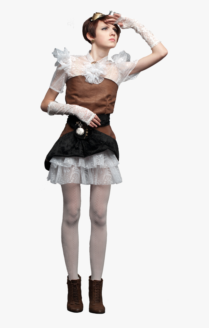 Steampunk Vintage Woman Free Picture - Steampunk Girl, HD Png Download, Free Download