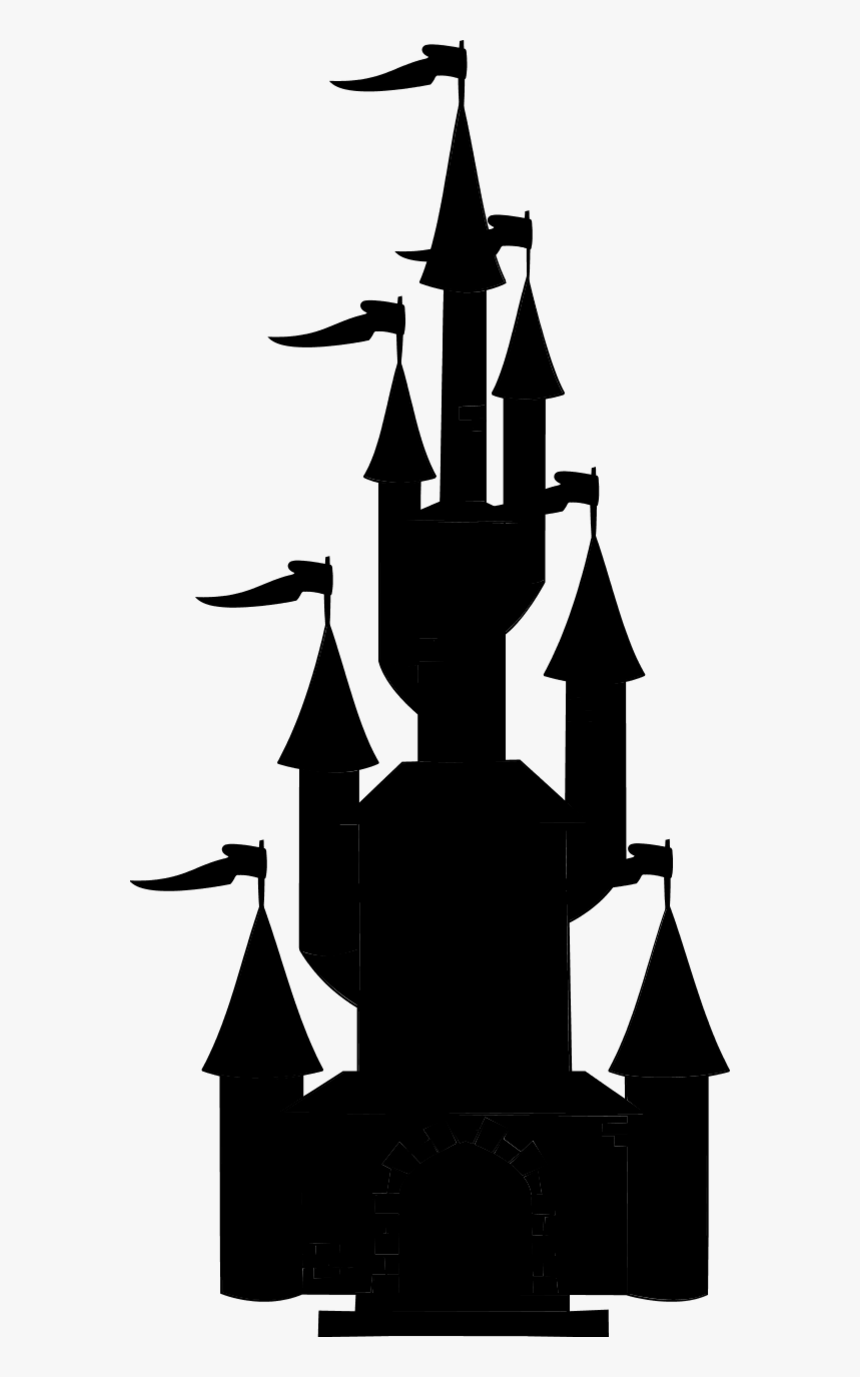 Clip Art Sleeping Beauty Castle Image Scalable Vector - Desenho De Castelo Preto E Branco, HD Png Download, Free Download