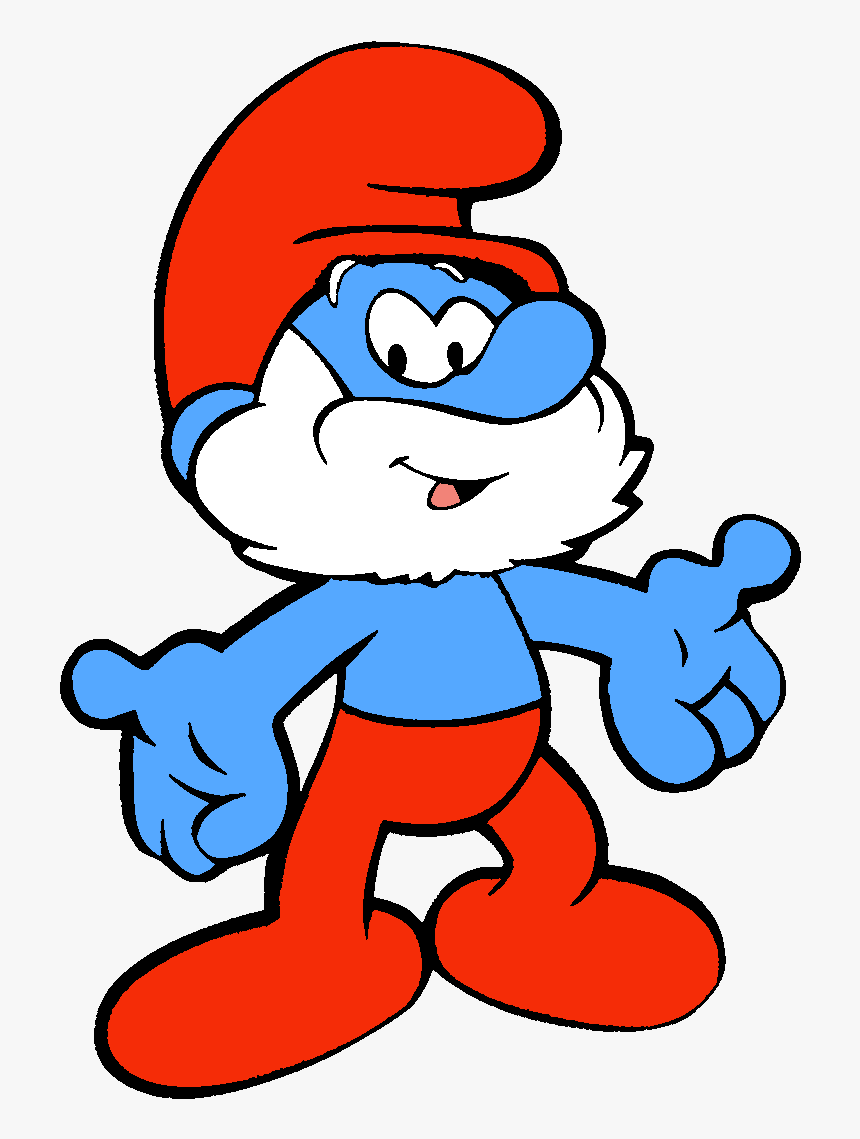 Papa Smurf Smurfs, Book Series And Flute - Papa Smurf, HD Png Download, Free Download