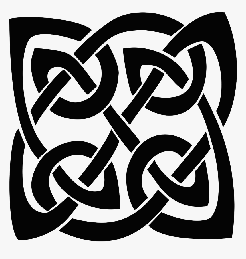 Celtic, Knot, Silhouette, Shape, Pattern, Tattoo - Celtic Knot Transparent, HD Png Download, Free Download