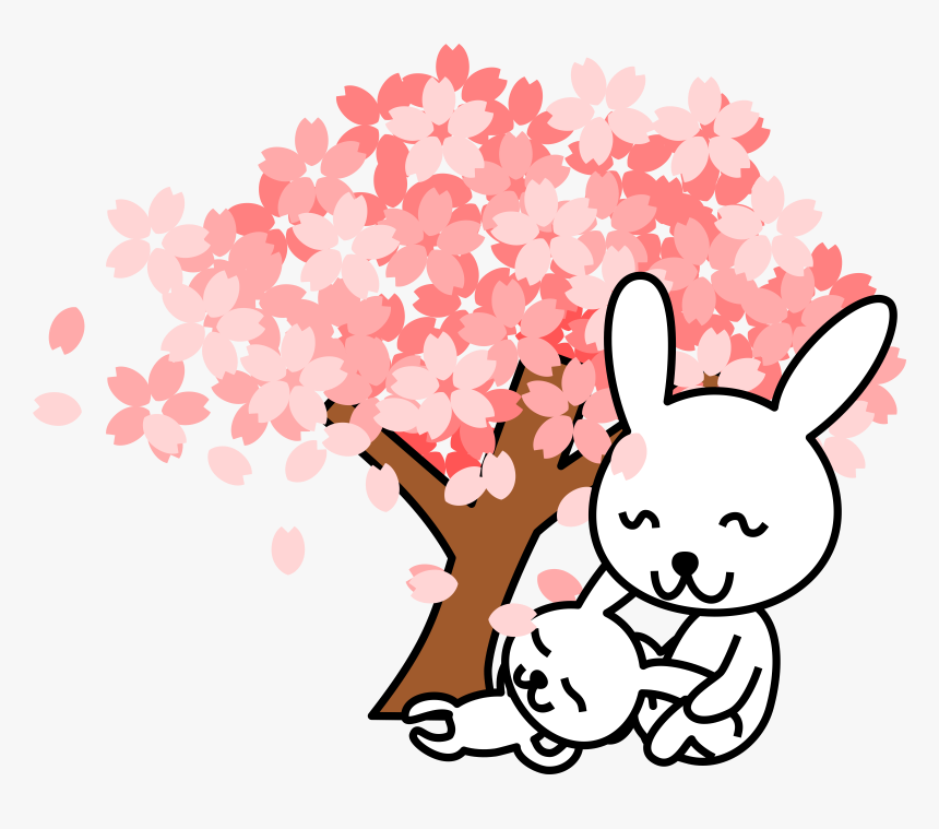 Japanese Cherry Blossom Tree Clipart - Cute Cherry Blossom Clip Art, HD Png Download, Free Download