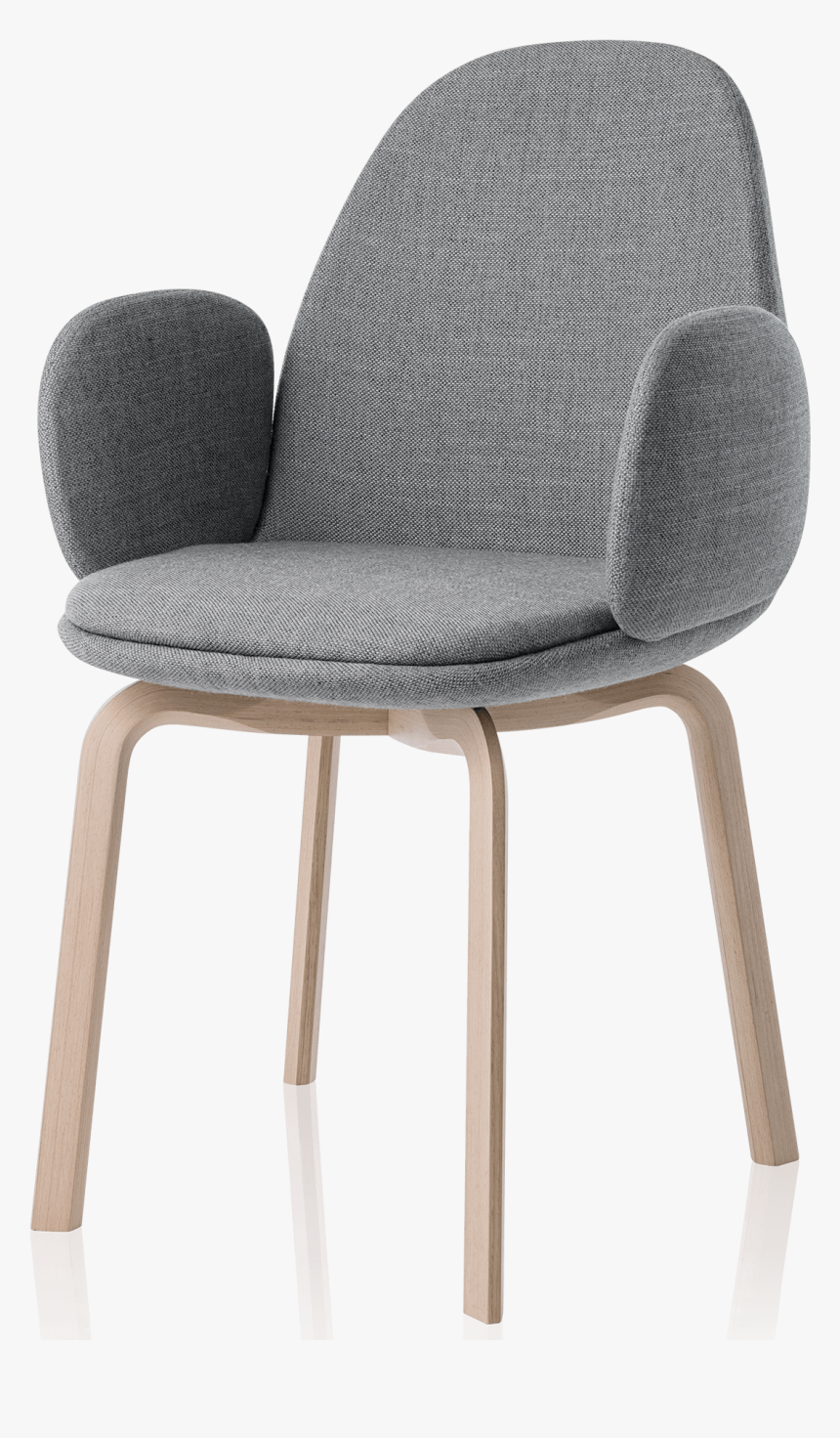 Sammen Armchair Jaime Hayon Wooden Legs Grey - Fritz Hansen Sammen, HD Png Download, Free Download