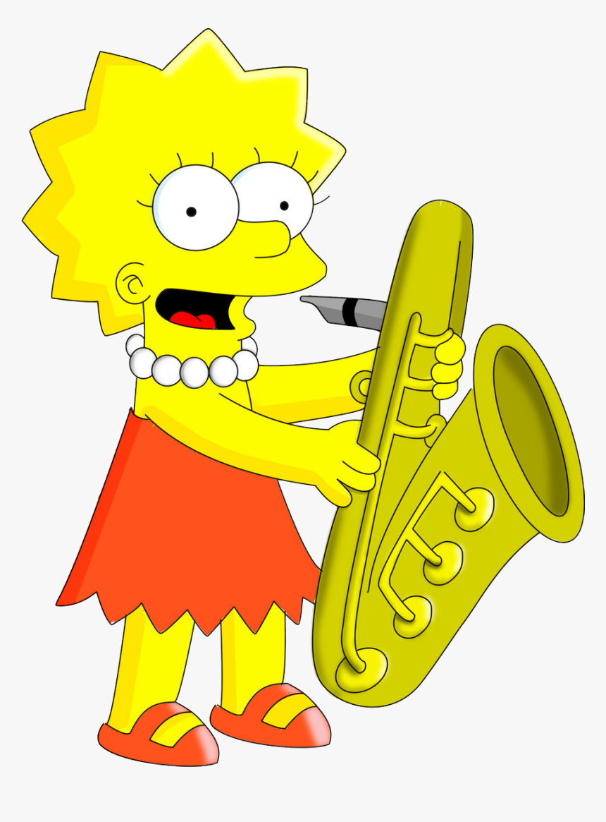 Transparent Kagan Structures Clipart - Lisa Simpson Con El Saxofon, HD Png Download, Free Download