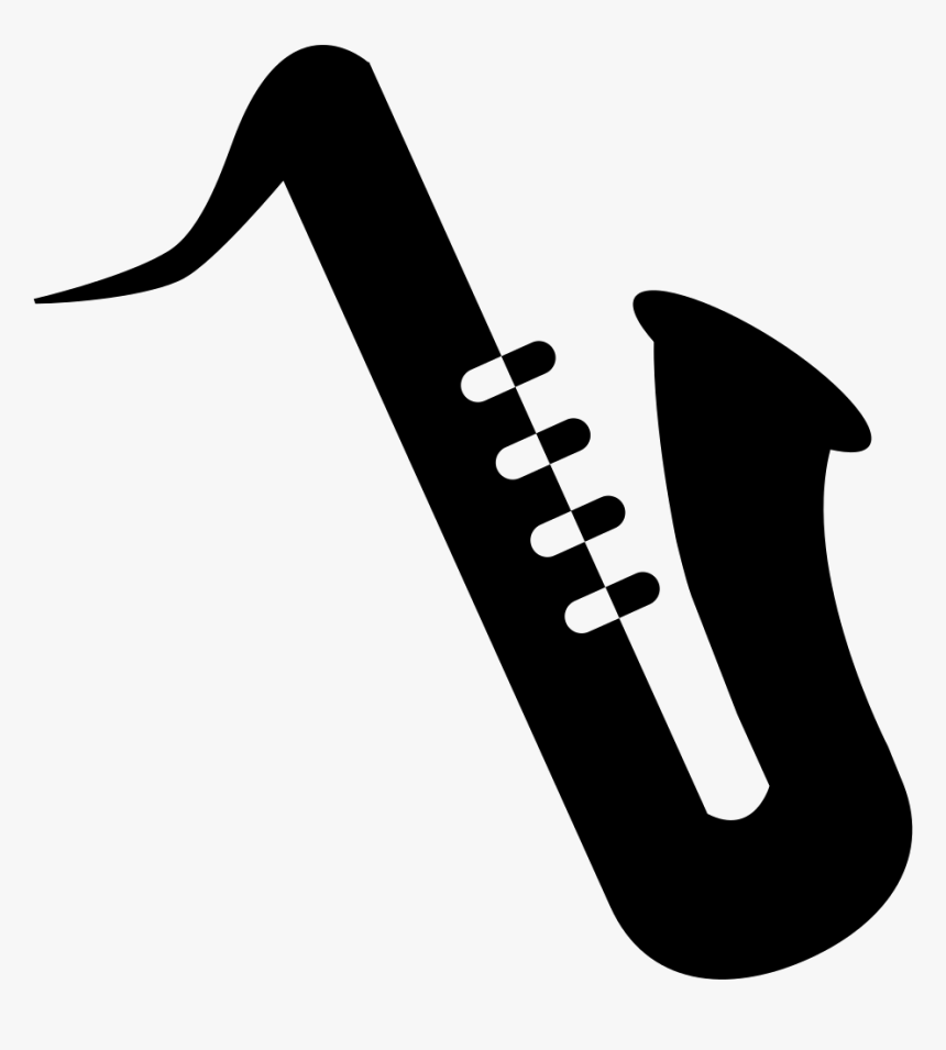 Saxophone Silhouette Png, Transparent Png, Free Download