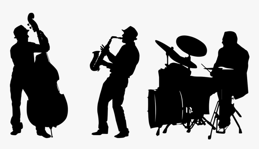 Saxophone Silhouette Png -jazz Band Silhouette Png - Jazz Band Silhouette Png, Transparent Png, Free Download