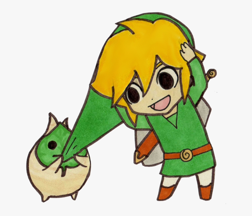 The Legend Of Zelda - Wind Waker Chibi Link, HD Png Download, Free Download
