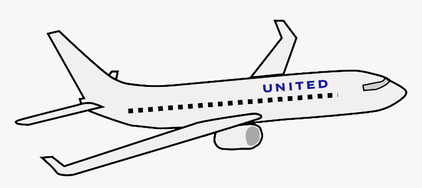 Transparent Passenger Clipart - United Airlines Plane Clip Art, HD Png Download, Free Download