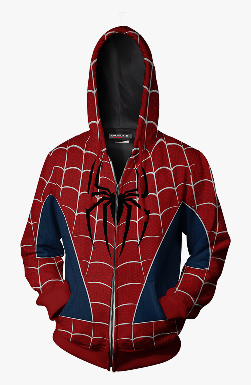 The Amazing Spider-man 2 Peter Parker Cosplay Zip Up - Spider Man 2 Hoodie, HD Png Download, Free Download