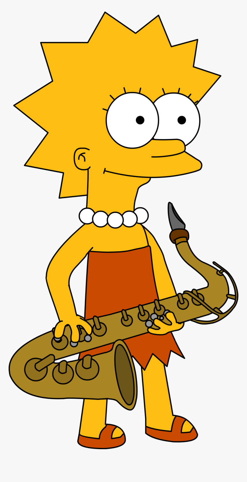 Transparent Sax Clipart - Lisa Simpson Y Su Saxofon, HD Png Download, Free Download