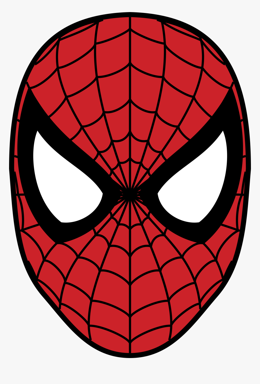 Spider-man Mask Logo Png Transparent Image - Cartoon Spider Man Face, Png Download, Free Download