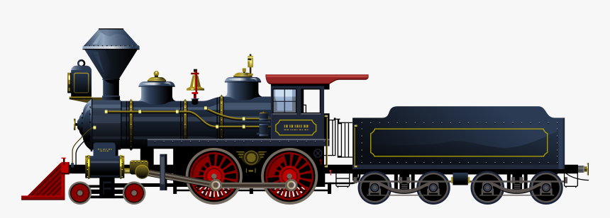 Vector Trains Diesel Blue Steam Train Clipart - Steam Train Png, Transparent Png, Free Download