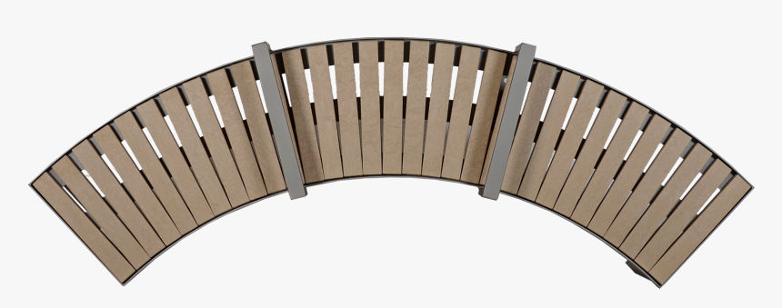 Curved Bench Top View, HD Png Download, Free Download