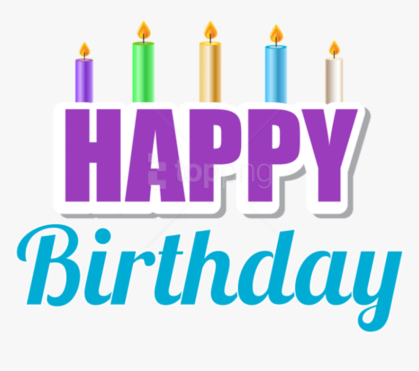 Happy Birthday Candles Png, Transparent Png, Free Download