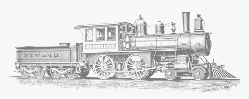 Rolling Stock,track,motor Vehicle - Transparent Steam Engine Clipart, HD Png Download, Free Download