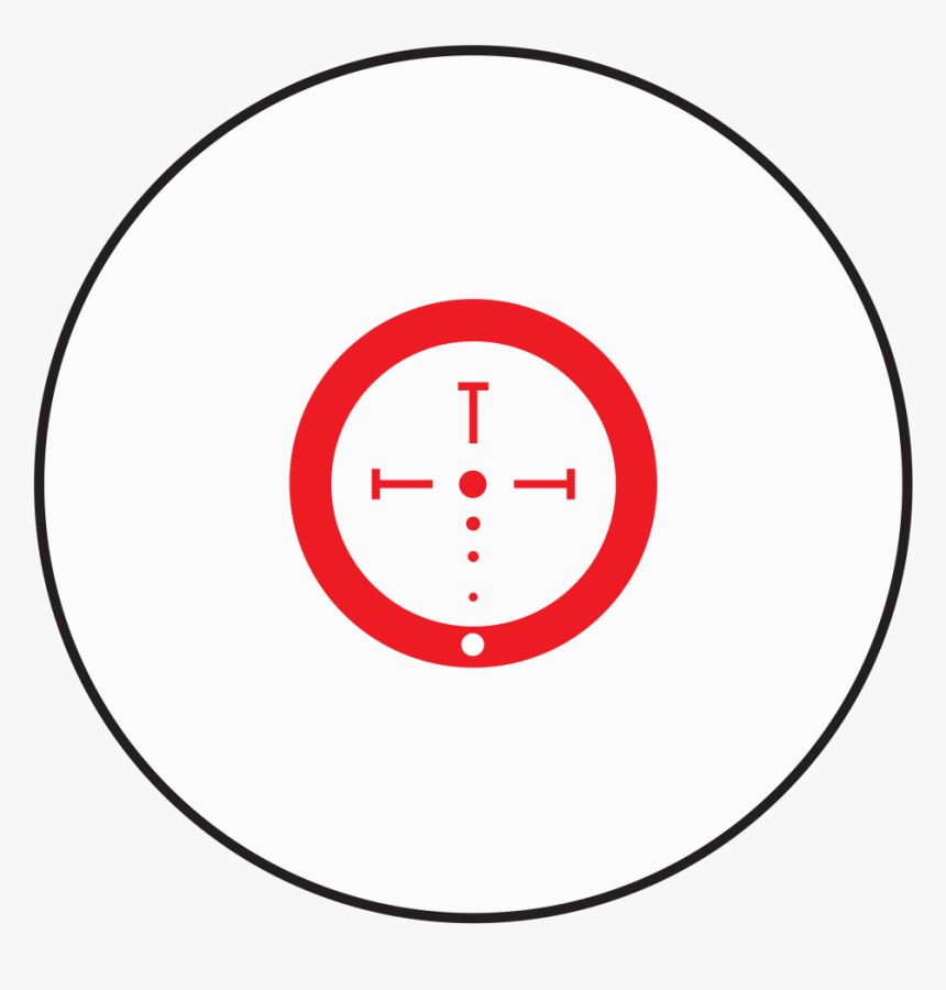 The Burris Ballistic Cq Reticle - Circle, HD Png Download, Free Download