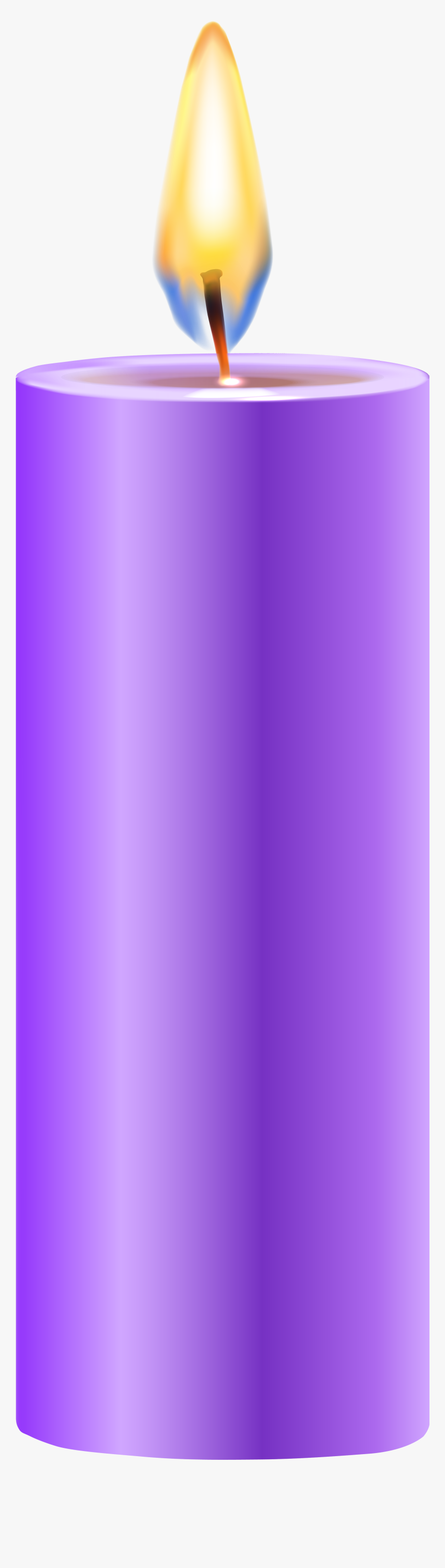 Purple Candle Clipart, HD Png Download, Free Download