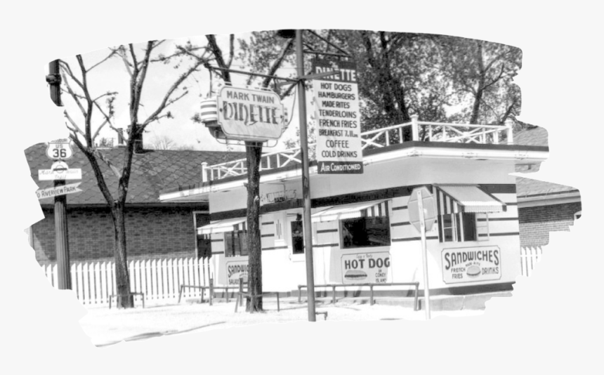 Original Mark Twain Dinette Restaurant And Diner Opened - Motel, HD Png Download, Free Download