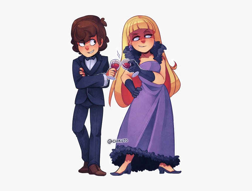 Tumblr Njwe1iesxz1qese55o1 - Gravity Falls Dipper And Pacifica, HD Png Download, Free Download