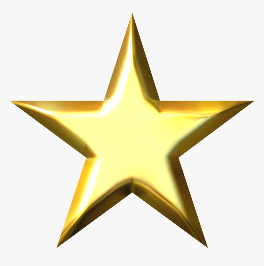 Gold Stars Png - Single Gold Stars, Transparent Png, Free Download