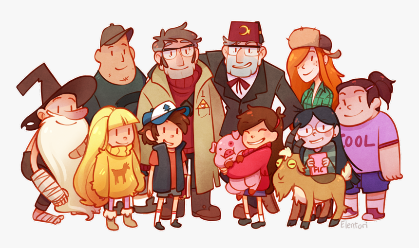 Anime Gravity Falls Pines Family, HD Png Download, Free Download