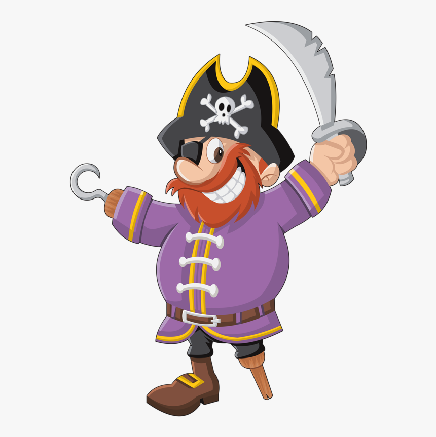Drawing Piracy Illustration - Pirate Cartoon Png, Transparent Png, Free Download