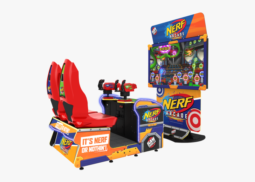 Raw Thrills Nerf Arcade, HD Png Download, Free Download