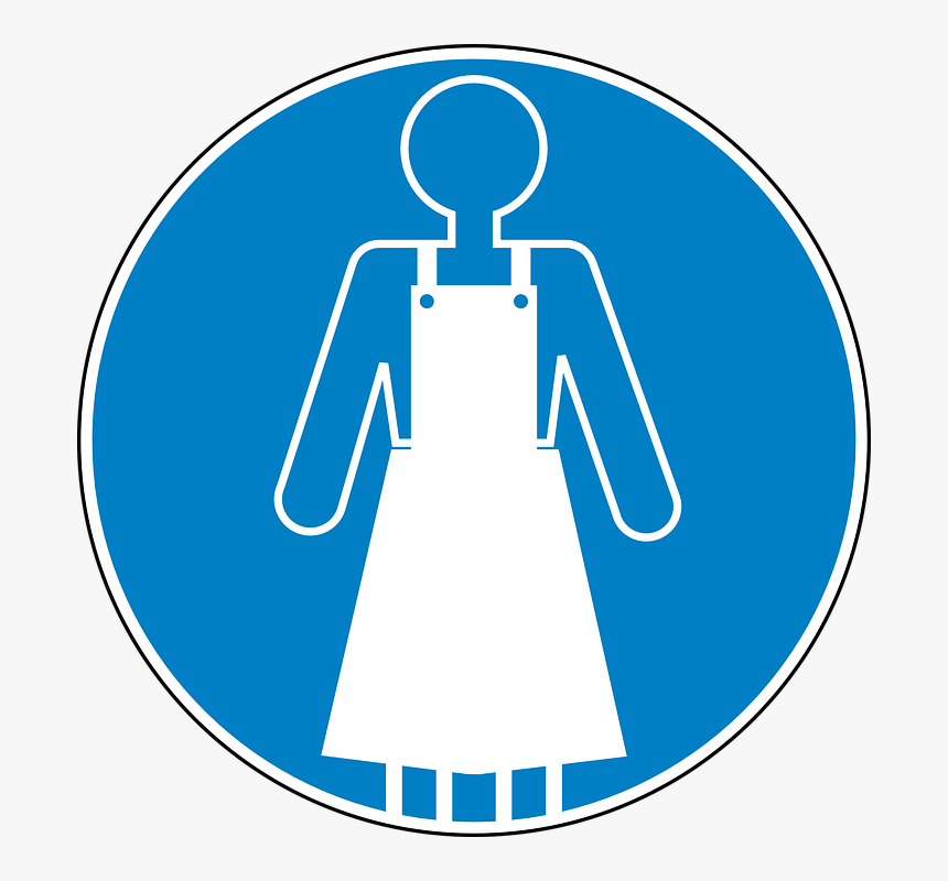 Apron, Safety, Blue, Sign, Symbol, Icon - Port Du Tablier Obligatoire, HD Png Download, Free Download