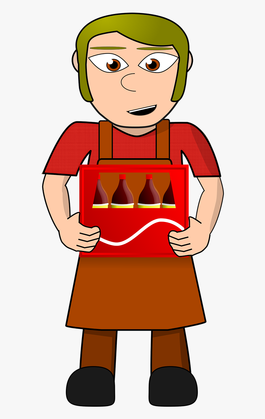 Clerk Stock Worker Free Picture - Cartoon Store Clerk Png, Transparent Png, Free Download