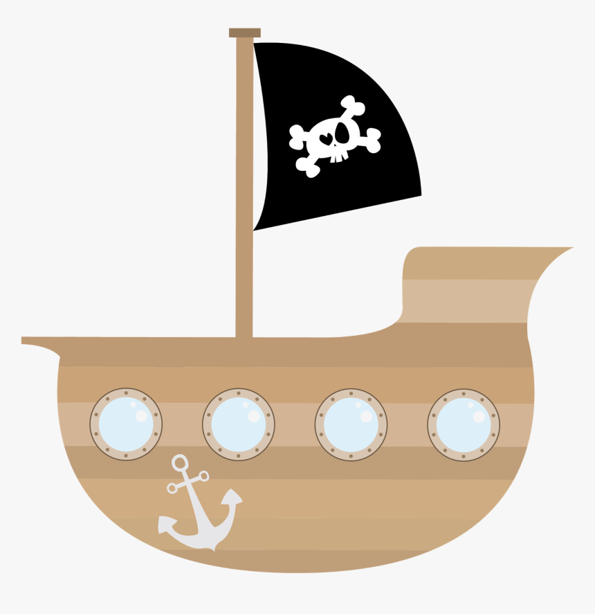Pirate Ship Clipart Png , Png Download - Cute Pirate Ship Clipart, Transparent Png, Free Download