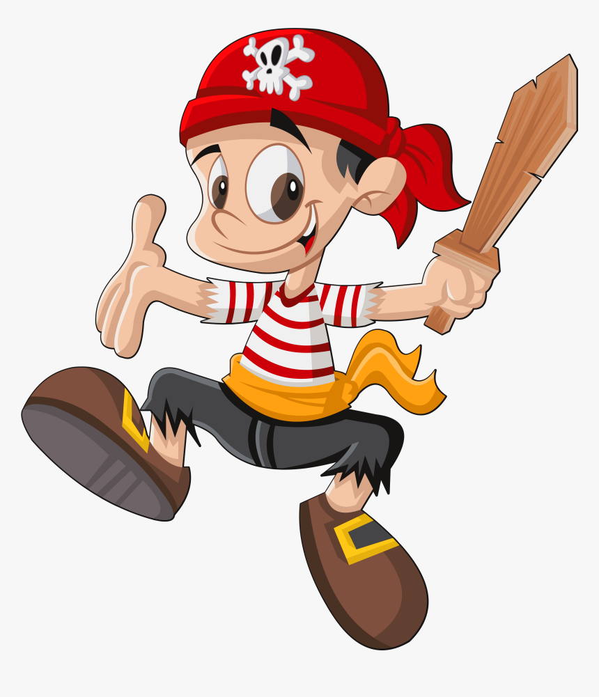 Transparent Kids Jumping Clipart - Pirate Kids Png, Png Download, Free Download