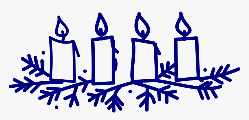 Clip Art Wreath Candle Sunday Free - Advent Candles Clip Art, HD Png Download, Free Download