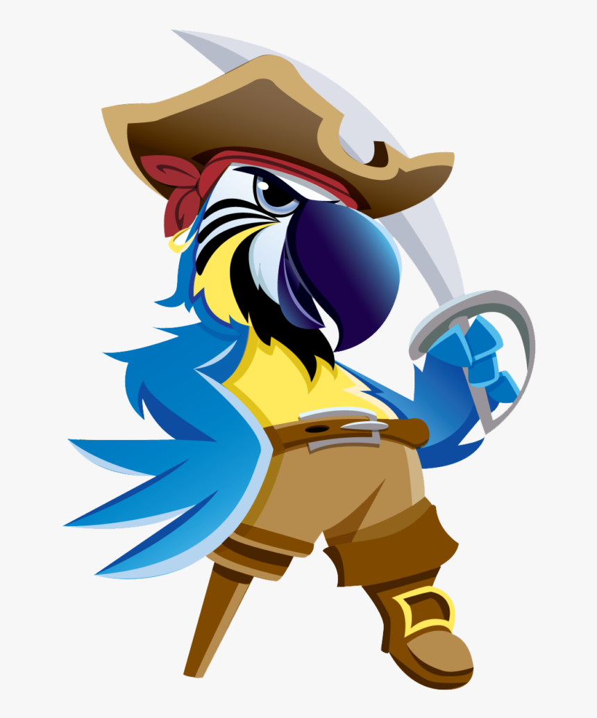 Pirate Parrot Png - Transparent Background Pirate Parrot, Png Download, Free Download