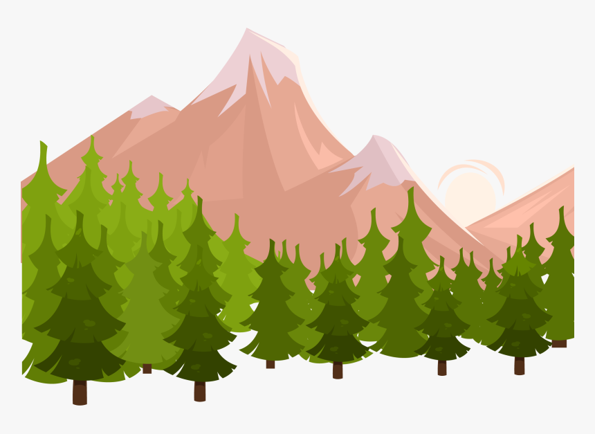 Ad Blocking Icon Forest - Mountain With Forest Clipart, HD Png Download, Free Download