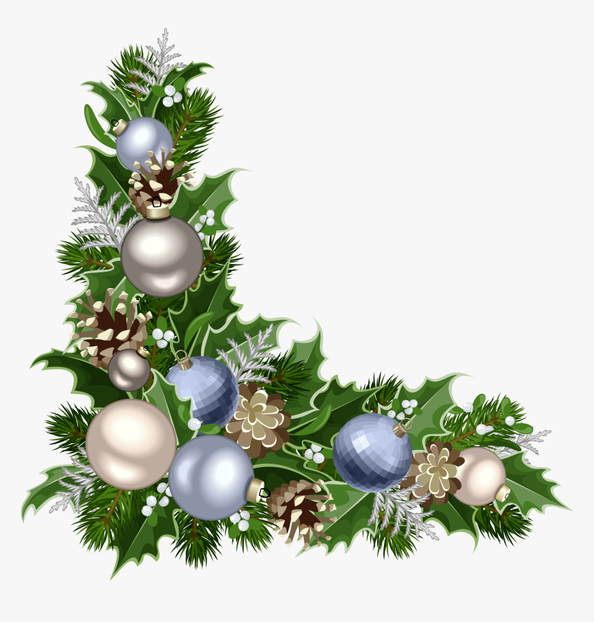 Christmas Deco Corner With Decorations Png Picture, Transparent Png, Free Download